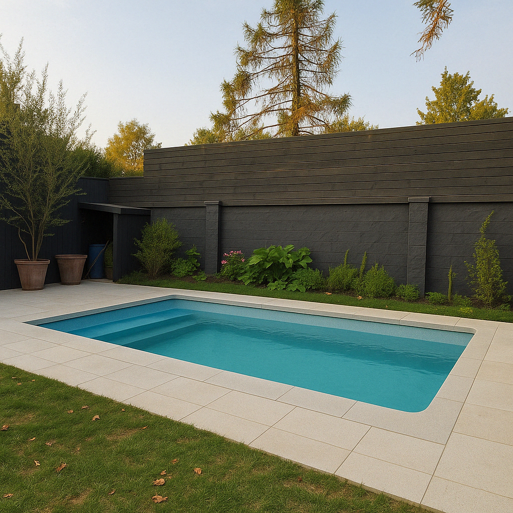 Terminaciones de piscina de fibra